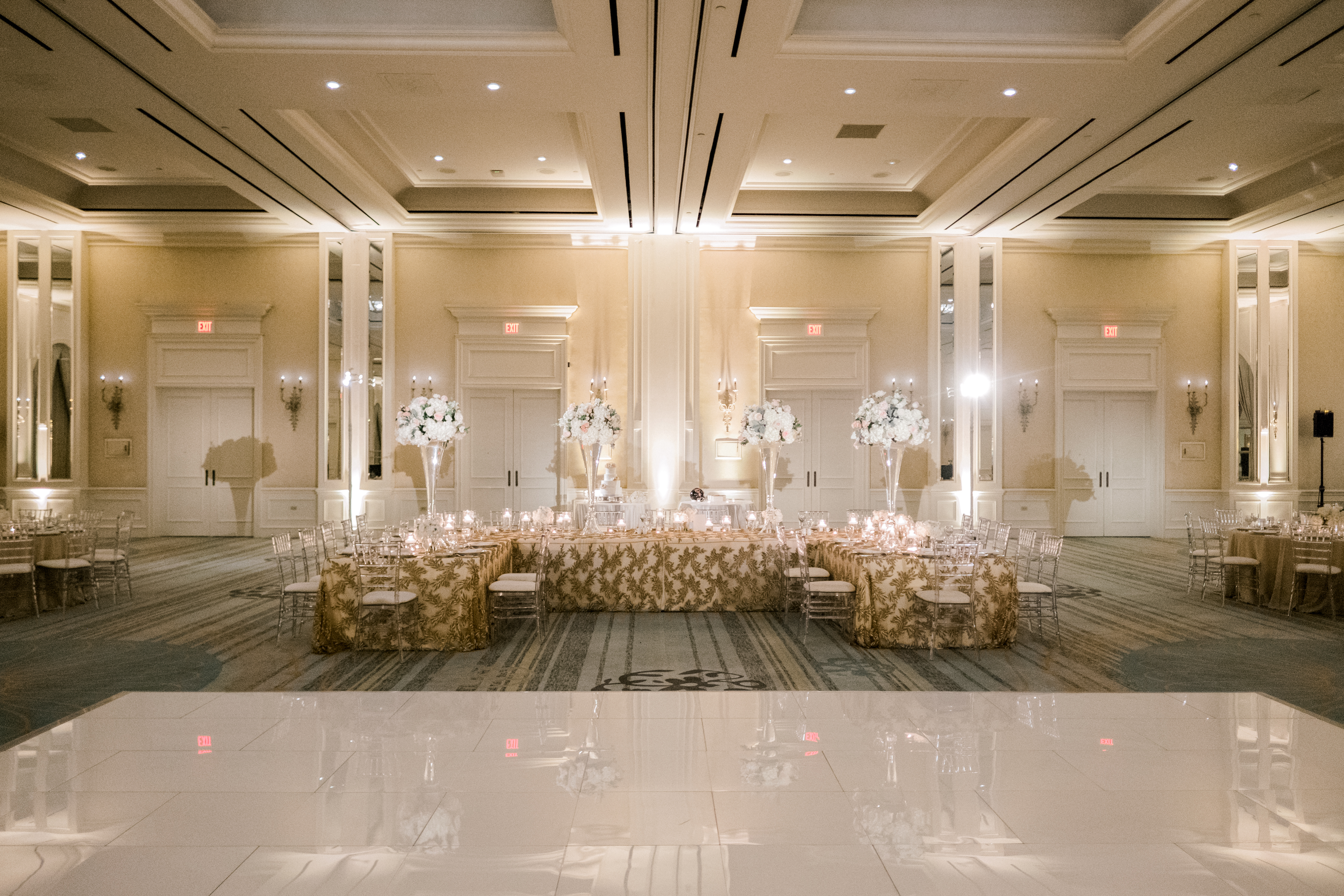 White Dance Floor At The Four Seasons