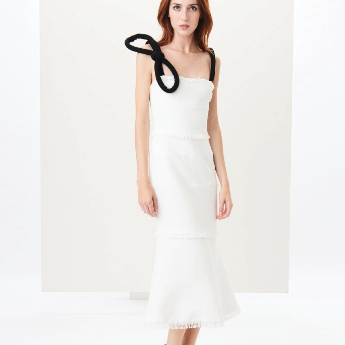Oscar de la renta tweed dress hotsell