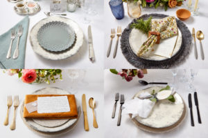 Ways to style wedding plates