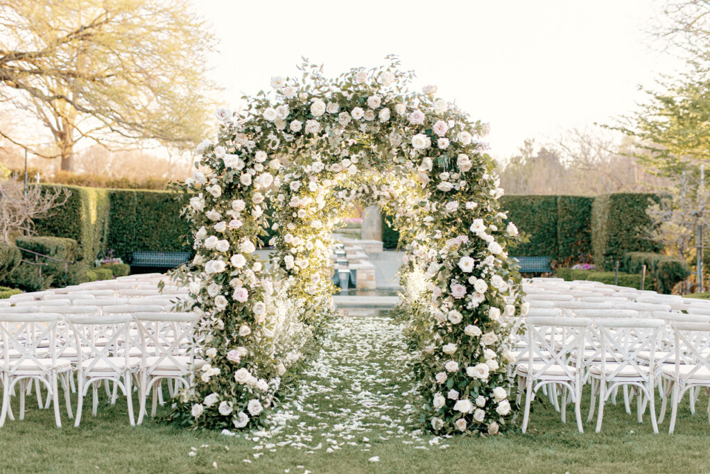 Chanel & Daniel McDonald's Wedding Floral Altar