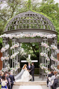 Ciara Cooley & Hunnington Biggers at the Altar as Bride & Groom