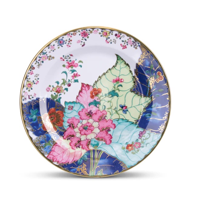 Tobacco Leaf Tin Dinner Plate