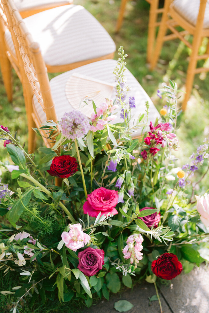 Katie Litman & Aziz Yakubu Wedding Day, Floral Bloom Seating