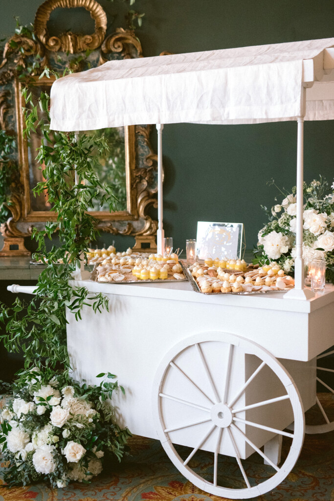 Elizabeth & Brian Dalton's Wedding Anniversary Party, Dessert Display Cart