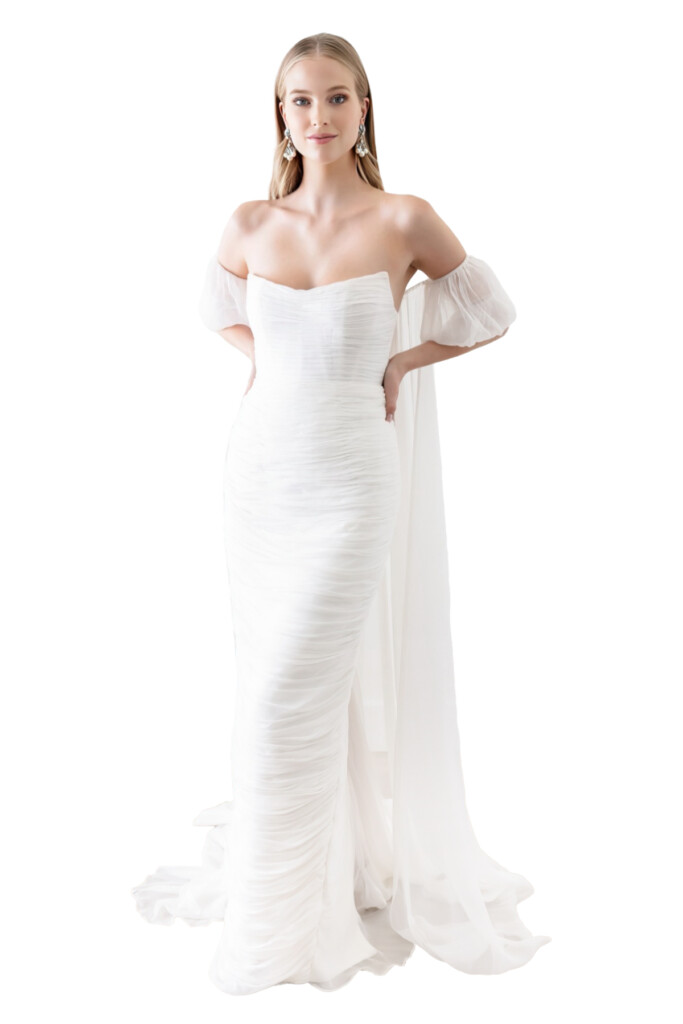 Off The Shoulders White Wedding Dress Watters